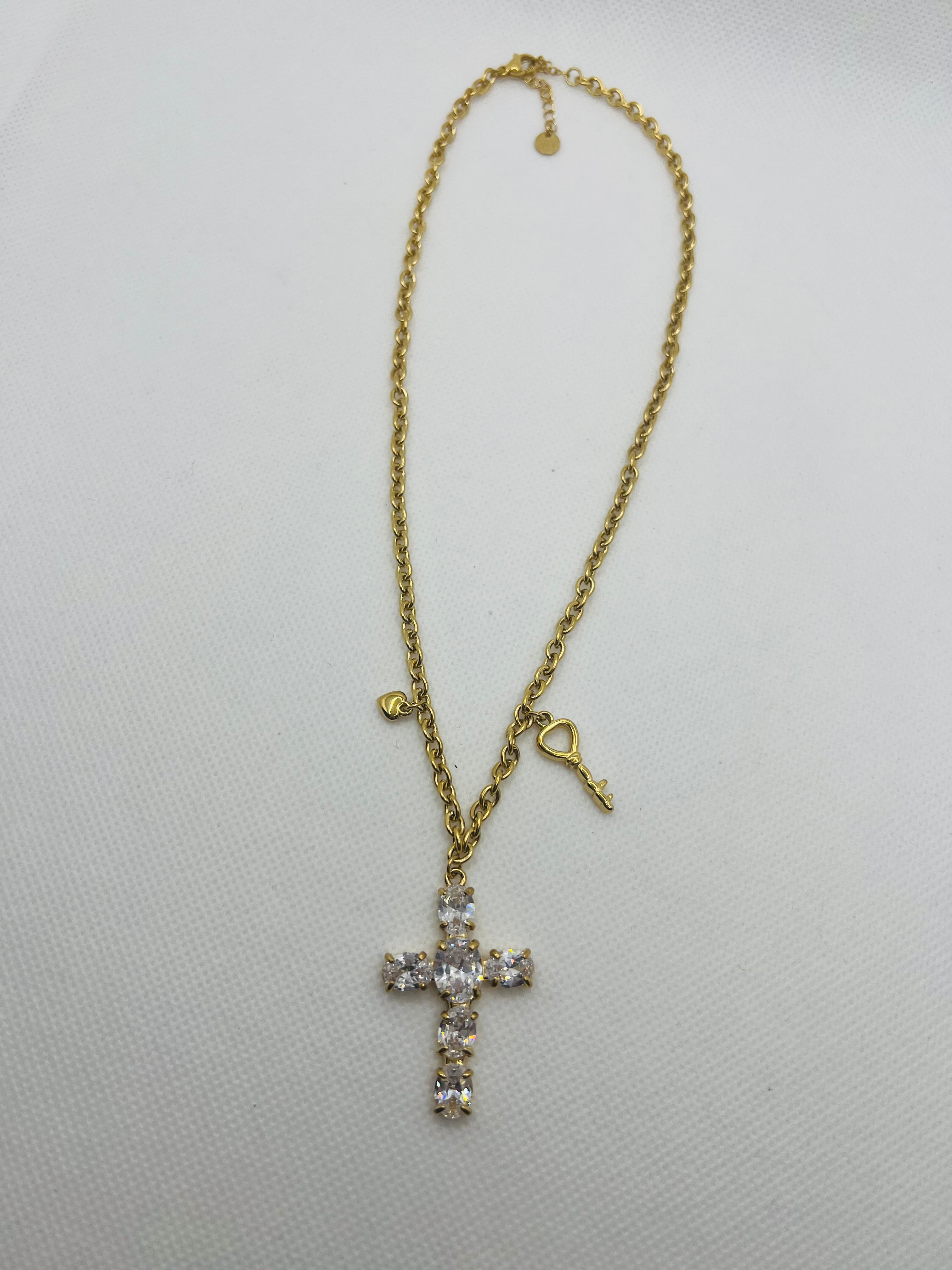 Collana croce luminosa